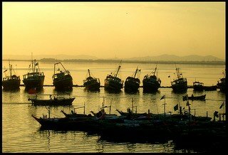 Boats in Karachi, Pakistan Harbor